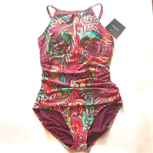 Ellen Tracy Swimsuit Power Paisley - Picture 13 of 16